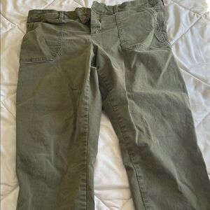 Women's Olive Boot Cut Jeans